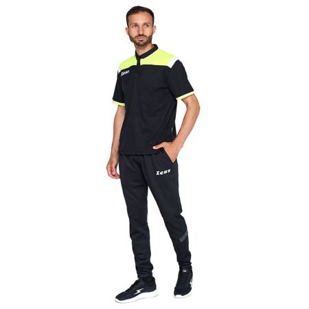 ΑΝΔΡΙΚΟ T- SHIRT ZEUS Polo Vesuvio Nero/Giallo Fluo 518340 Polo Vesuvio εικόνα 2