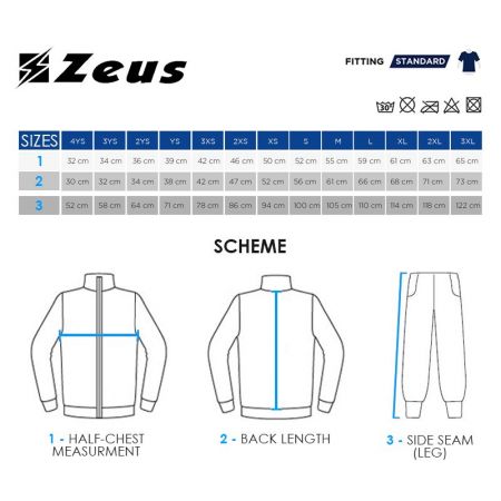Trening Copii ZEUS Tuta Deka Blu/Giallo Fluo 511702 TUTA DEKA-O imagine 2