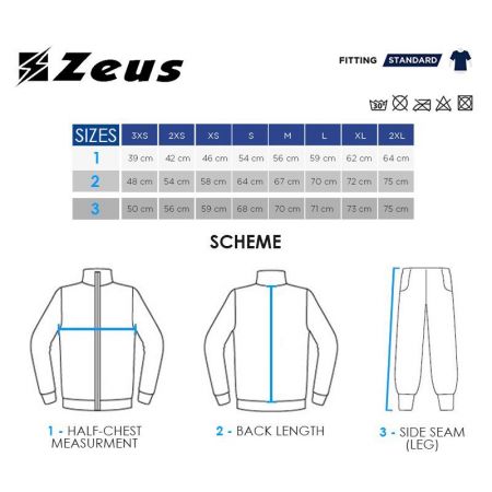 Детски Анцуг ZEUS Tuta Viky 3/4 Pant Blu/Arancio 521566 TUTA VIKY-O изображение 2
