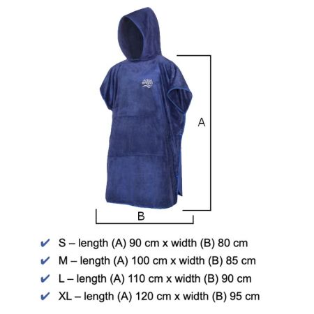 ΜΠΟΥΡΝΟΥΖΙ AQUA SPEED Poncho For Adults 06 533692 288 εικόνα 2