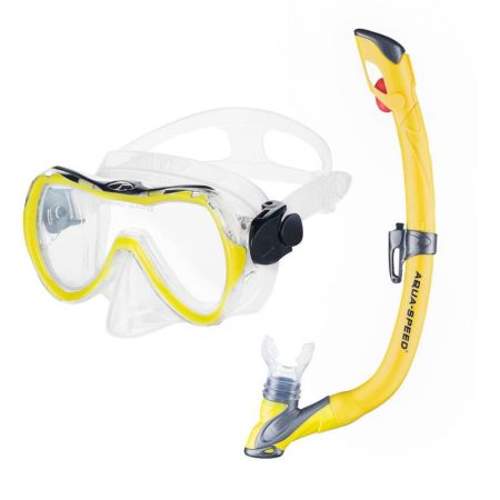 Комплект Маска и Шнорхел AQUA SPEED Snorkeling Set Enzo-Evo Junior 18 523067 604