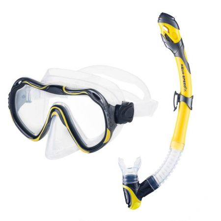 Set Masca Si Tub Snorkeling AQUA SPEED Snorkeling Set Java Elba 18 523114 614