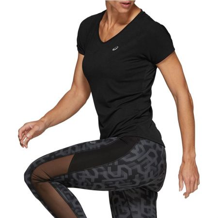 Дамска Тениска ASICS V-Neck SS Top Performance 520074 2012A281-001 изображение 2