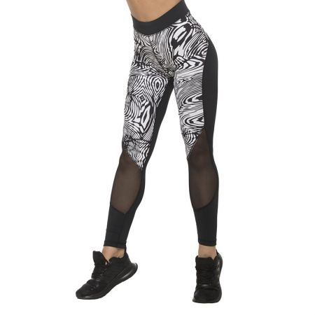 Дамски Клин EXCESSWEAR Sport Legging Black & White Spider 517379 