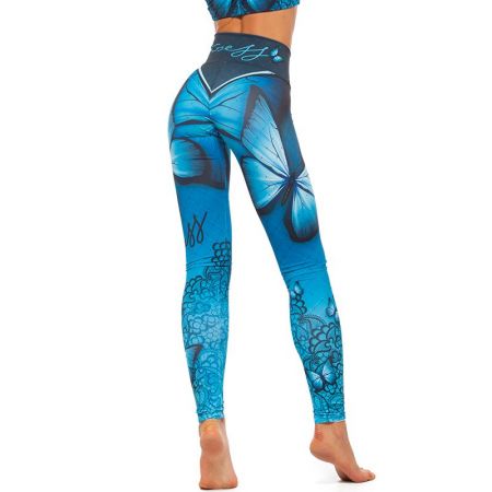 Дамски Клин EXCESSWEAR Legging Blue Butterfly 512138  изображение 3