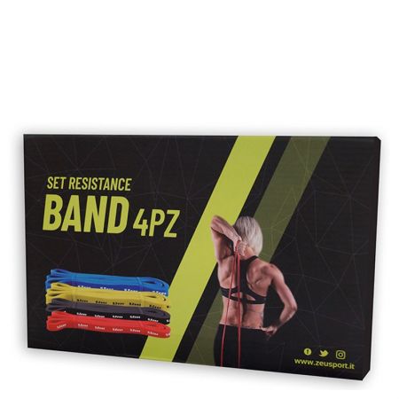Benzi Elastice Fitness ZEUS Set Resistance Band 4PZ 519889 SET RESIS BAND imagine 3