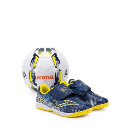 Комплект Футболни Обувки за Зала и Футболна Топка JOMA Gol JR 2603 Indoor Navy Blue/Royal Blue 534334 GOJS2603INV изображение 2