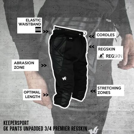 ΑΝΔΡΙΚΟ ΠΑΝΤΕΛΟΝΙ ΤΕΡΜΑΤΟΦΥΛΑΚΑ KEEPERsport GK Pants UnPadded 3/4 RegSkin 528803 KS30010-991 εικόνα 7