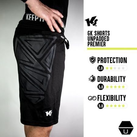 Pantaloni Scurti Portar Barbati KEEPERsport GK Shorts UnPadded Premier 528805 KS30008-991 imagine 8