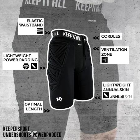 ΑΝΔΡΙΚΟ ΚΟΛΑΝ ΤΕΡΜΑΤΟΦΥΛΑΚΑ KEEPERsport Undershorts PowerPadded 528806 KS60030-991 εικόνα 9
