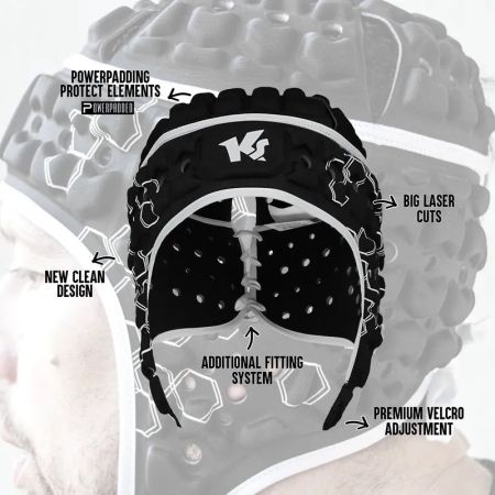 Вратарска Каска KEEPERsport Head Guard Hero 531967 KE80011-995 изображение 10