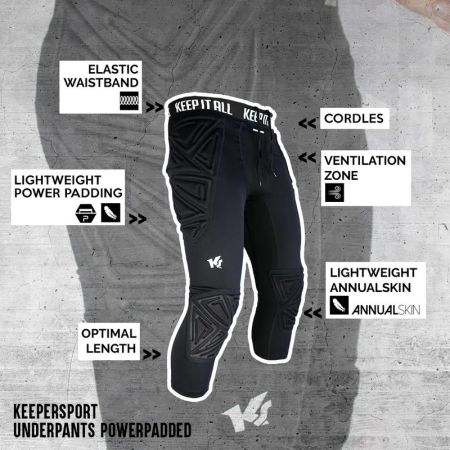 Colanti Portar Copii KEEPERsport Underpants PowerPadded 3/4 JR 528645 KS60032-991 imagine 10