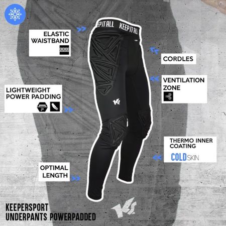 ΑΝΔΡΙΚΟ ΚΟΛΑΝ ΤΕΡΜΑΤΟΦΥΛΑΚΑ KEEPERsport Underpants PowerPadded Coldskin 528797 KS60034-991 εικόνα 8