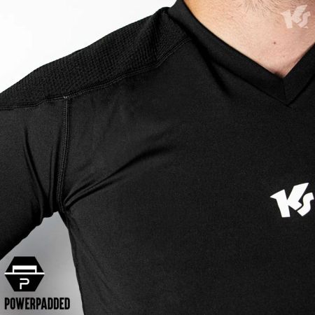 Bluza Portar Barbati Cu Protectie KEEPERsport Undershirt PowerPadded L/S 528642 KS60026-991 imagine 4