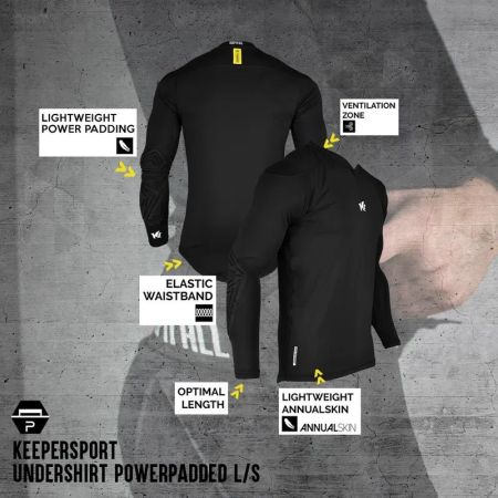 Bluza de Portar Copii cu Protectie KEEPERsport Undershirt BasicPadded L/S JR 528649 KS60025-991 imagine 5