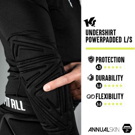 Bluza Portar Barbati Cu Protectie KEEPERsport Undershirt PowerPadded L/S 528642 KS60026-991 imagine 9