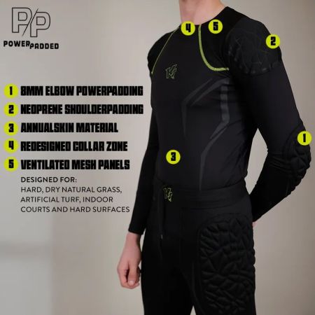 Bluza Portar Barbati Cu Protectie KEEPERsport Undershirt PowerPadded 531934 KS60042-906 imagine 11