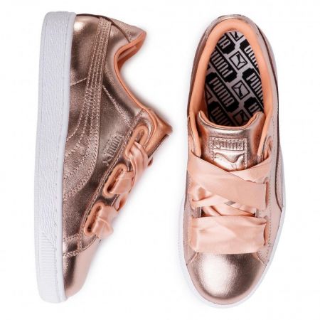 Детски Кецове PUMA Basket Heart Luxe 519512 366730-03 изображение 4