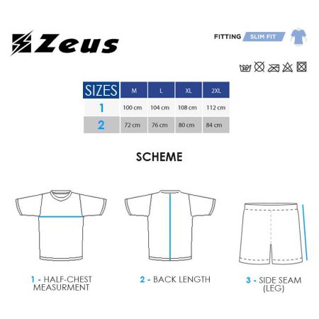 Echipament Fotbal ZEUS Kit Elios Rosso/Blu 511591 Kit Elios-O imagine 11