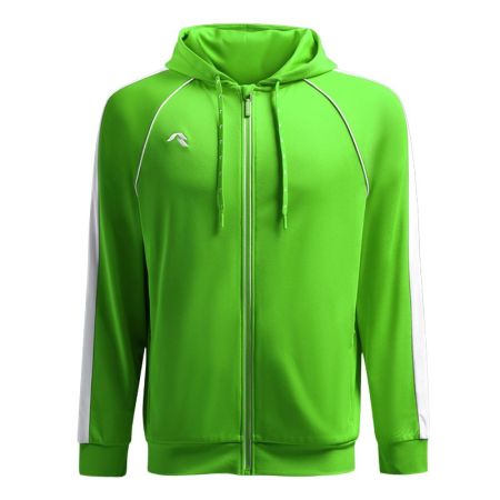 Детски Суичър MUSAI Afiki Kids Jacket Fluor Green/White 533045 MU0302 изображение 3