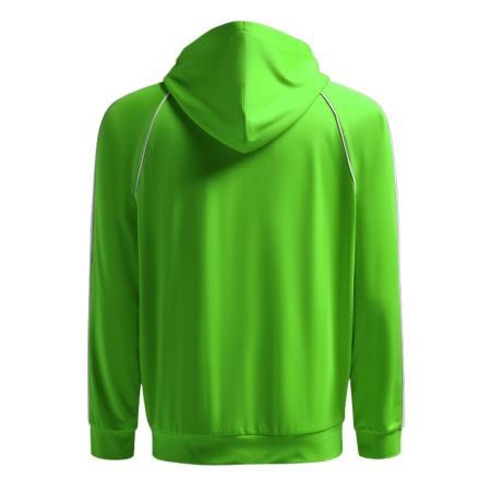 Детски Суичър MUSAI Afiki Kids Jacket Fluor Green/White 533045 MU0302 изображение 4