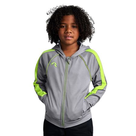 Детски Суичър MUSAI Afiki Kids Jacket Light Grey/Fluor Yellow 533044 MU0302