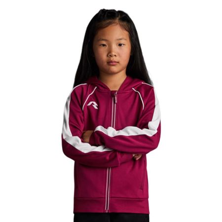 Детски Суичър MUSAI Afiki Kids Jacket Burgundy/White 533040 MU0302