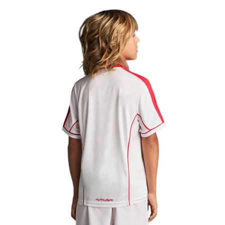 Детска Тениска MUSAI Afiki Kids T-Shirt White/Red 532740 MU0104 изображение 2