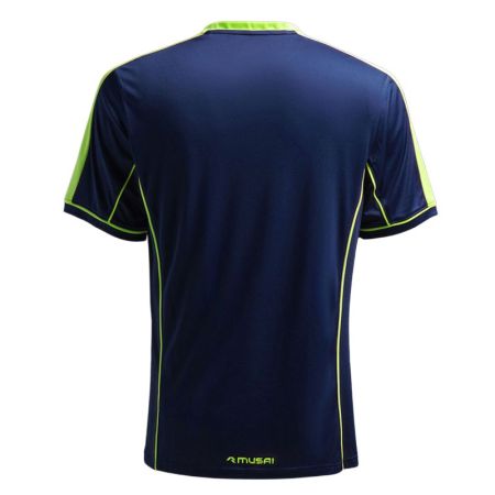 Детска Тениска MUSAI Afiki Kids T-Shirt Navy Blue/Fluor Yellow 532746 MU0104 изображение 4