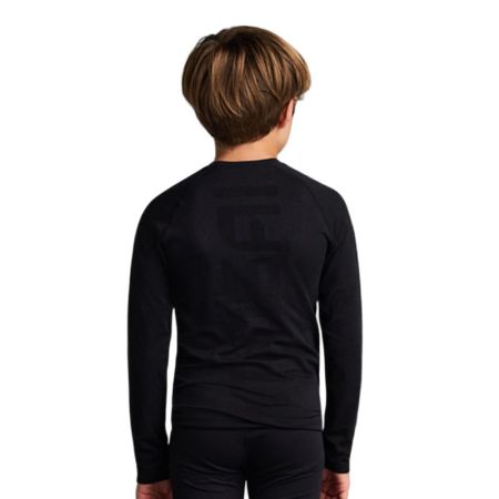 Bluza Termica Sport Copii MUSAI Joto Thermal Long Sleeve Kids T-Shirt Black 532831 MU0109 imagine 2
