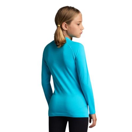Bluza Termica Sport Copii MUSAI Joto Thermal Long Sleeve Kids T-Shirt Fluor Turquoise 532834 MU0109 imagine 2