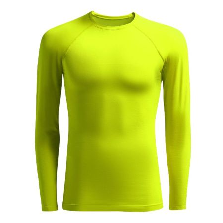 Bluza Termica Sport Copii MUSAI Joto Thermal Long Sleeve Kids T-Shirt Fluor Yellow 532832 MU0109 imagine 3