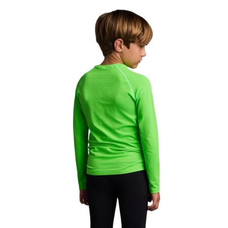 Bluza Termica Sport Copii MUSAI Joto Thermal Long Sleeve Kids T-Shirt Fluor Green 532835 MU0109 imagine 2