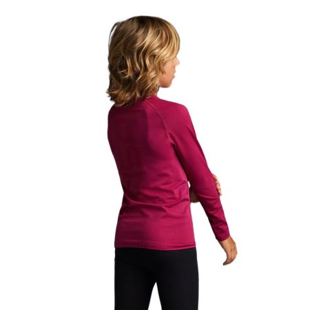 Bluza Termica Sport Copii MUSAI Joto Thermal Long Sleeve Kids T-Shirt Burgundy 532824 MU0109 imagine 2