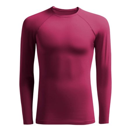 Bluza Termica Sport Copii MUSAI Joto Thermal Long Sleeve Kids T-Shirt Burgundy 532824 MU0109 imagine 3