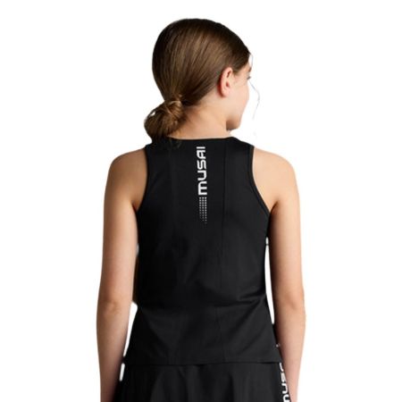 Maiou Copii MUSAI Hekima Kids Sleeveless T-Shirt Black 533980 MU0112-K imagine 2