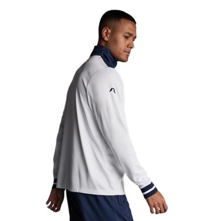 Bluza Barbati MUSAI Ishi Sweatshirt White/Navy Blue 532526 MU0308 imagine 3