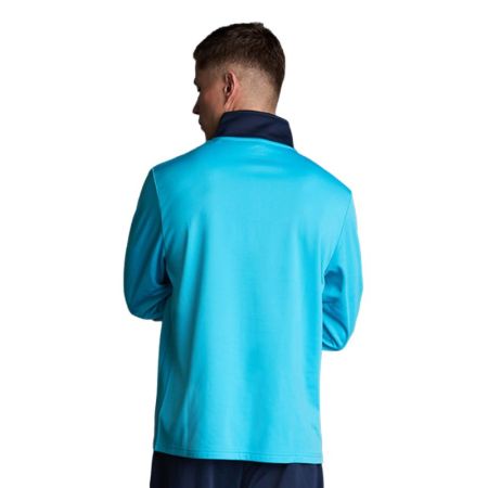 Bluza Barbati MUSAI Ishi Sweatshirt Fluor Turquoise/Navy Blue 532535 MU0308 imagine 2