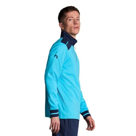 Bluza Barbati MUSAI Ishi Sweatshirt Fluor Turquoise/Navy Blue 532535 MU0308 imagine 3