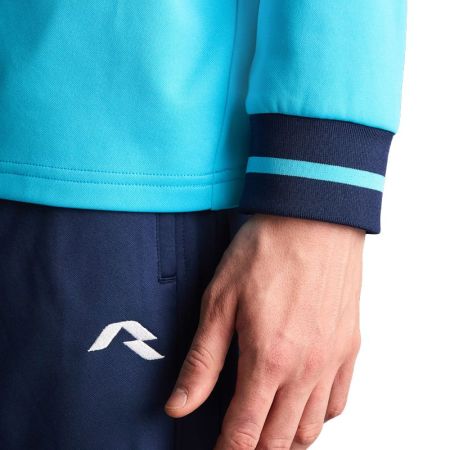 Bluza Barbati MUSAI Ishi Sweatshirt Fluor Turquoise/Navy Blue 532535 MU0308 imagine 5