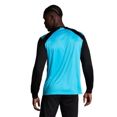 Bluza Barbati MUSAI Wata Long Sleeve T-Shirt Fluor Turquoise/Black 532770 MU0106 imagine 2