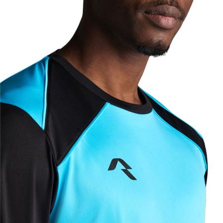 Bluza Barbati MUSAI Wata Long Sleeve T-Shirt Fluor Turquoise/Black 532770 MU0106 imagine 4