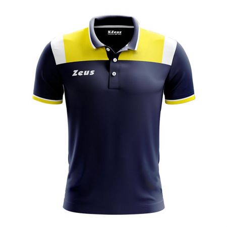 ΑΝΔΡΙΚΟ T-SHIRT ZEUS Polo Vesuvio Blu/Giallo 512889 Polo Vesuvio εικόνα 4