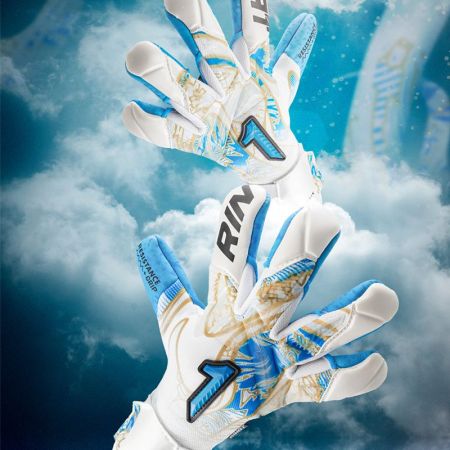 Вратарски Ръкавици RINAT Asimetrik Aero Premium HGP+ World Cup White/Blue 534018 Asimetrik Aero Premium HGP SS26 изображение 8