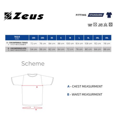 ΑΝΔΡΙΚΟ T-SHIRT ZEUS Shirt Mida Royal/Bianco 515596 Shirt Mida εικόνα 5