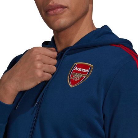 Мъжки Суичър ADIDAS Arsenal 3-stripes Full Zip Hoodie 520673 GR4203 изображение 3
