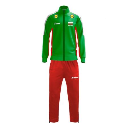 Мъжки Анцуг BULGARIA Zeus Tuta Tricolore Binaco/Verde/Rosso  529847 Tuta Tricolore-BVF изображение 3