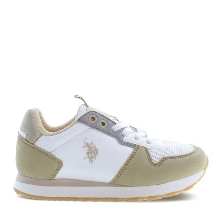 Детски Маратонки U.S. POLO ASSN Nobik 008 529235 NOBIK008-BEIGE-WHI-LBE01