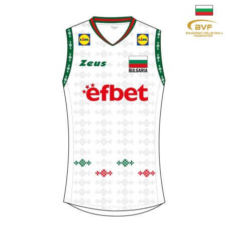 Дамски Официален Потник BULGARIA Zeus Volley Top W Bianco 529859 Volley Top W-BVF