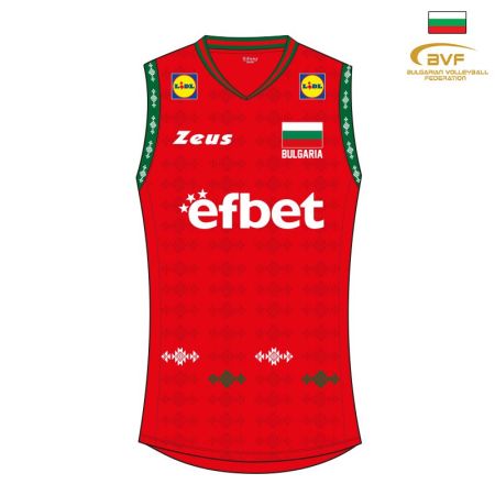 Дамски Официален Потник BULGARIA Zeus Volley Top W Rosso 529861 Volley Top W-BVF